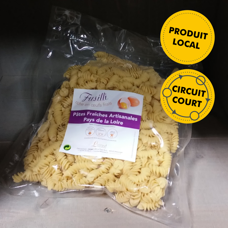 Lioravi - pâtes fraîches - fusilli (500g)