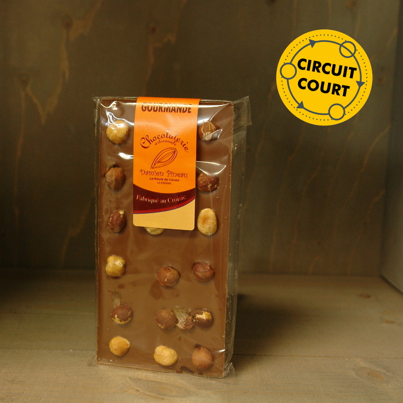 La Route du Cacao - tablette de chocolat gourmande lait noisette 90g