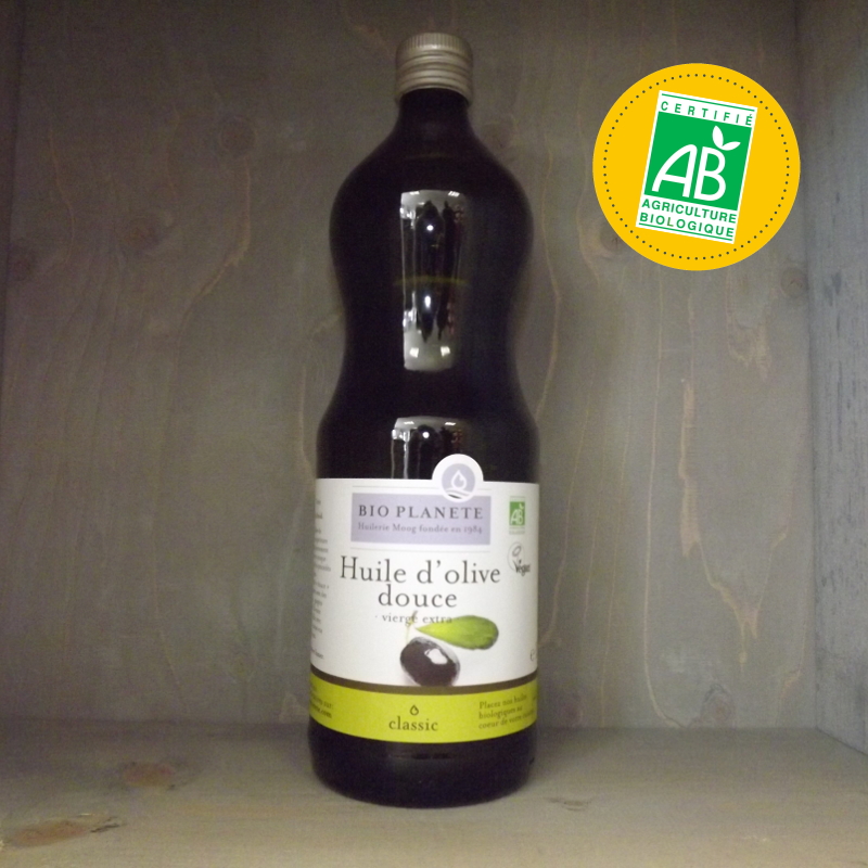Huile d'olive vierge extra bouteille verre 1L